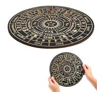 Générique Planche à Pendule en Bois Robuste, Grosse Taille L, Tableau Divinatoire Gravé Symboles, Outil de Radiesthésie pour Conseils Spirituels et Jeu de Tarot Décoratif