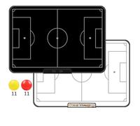 Générique Planche d ' entraînement résistante Chocs de 16 | Surfaces effaçables à sec avec disposition des courts pour une planification stratégique rapide, adaptées