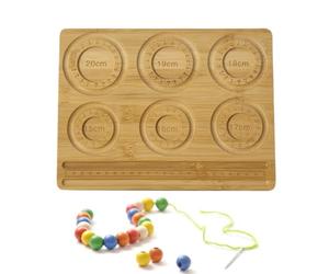 Générique Planche De Perles en Bois - Planche À Perles De Fabrication De Bijoux | Fabrication De Bijoux | Support De Conception De Parures en Bois Modèle De Création | Bead Boards for Jewelry