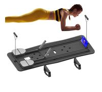 Générique Planche d'exercice Abdominale, Multifonctionnelle, Réformateur De Pilates, Équipement Pilates pour Les Entraînements À Domicile, Haute Résistance, Noir