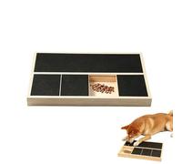 Générique Planche Grattoir À Ongles pour Chien | Lime en Bois avec Papier abrasif | Tapis Grattant Ongles Chien Boîte Friandises Intégrée | Petites, Moyennes, Grandes Races Enrichissement Coin Porte
