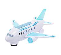 Générique Plane Toy Model - Aircraft Toy Vehicle Play Set with LED and Music | Interactive Aviation Play System, Cartoon Airplane Helicopter Toys Accessory for Kids Age Three to Eight Indoor Plays