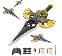Générique Planeur rc Flying Sword, épée Volante à Distance, 2025 Nouveau Planeur rc télécommandé, Commande à 3 Vitesses, Planeur rc léger et Facile à Piloter, Cadeau pour Adultes ou Adolescents(Or)