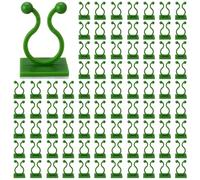 Générique Plant Climbing Wall Fixture,Garden Vegetable Support Binding Clip - Secured Adhesive, 100X for Indoor Outdoor Vines and Vine Traction