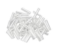 Générique Plant Grafting Sleeves - 100pcs Silicone Grafting Tubes | Flexible Plant Graft Clips for Vegetables Flowers Seedlings | Garden Clips for Indoor Outdoor Stem Repair