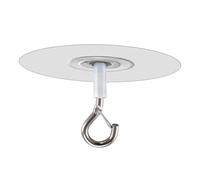 Générique Plant Hanging Hooks, Adhesive Hooks, Metal Build Compact Easy Install Secure Hold Lightweight Space Saving, Ceiling Hanger for Home Balcony Doorway, 2.56 * 2.56 * 1.77Inches, Silver