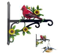 Générique Plant Hooks Outdoor - Wall Hooks For Bird Feeder, Decorative Metal Rust-Proof Bracket For Flower Basket Wind Chimes Indoor Yard Apartment Farmhouse Balcony Porch Outdoor Fence Patio Garden
