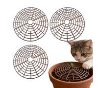 Générique Plant Pot Cover - 4 Pieces 11x1inch Breathable Protective | 450g PP Cuttable Plant Protector from Cats Indoor for Outdoor Home Apartment Dorm Yard Patio Porch Flower
