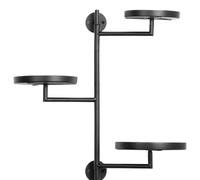 Générique Plant Shelf Indoor, 3 Tier Metal Windowsill Plants Shelf, Space-Saving, 180-Degree Rotating, 43.4cm/17.1inch, Multifunctional Modern Display Rack for Balcony, Studio Decor