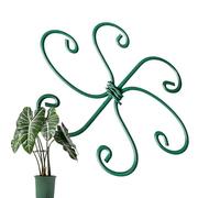 Générique Plant Stem Support - Metal Reusable Rustproof Stands, Single Stem Flower Support Stake with Open Slot, Indoor Plant Supports, Heavy Duty Garden Wire, Farm Tool for Potted Orchid Gladiolus