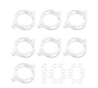 Générique Plant Support Clips - 1.02in Grow Upright Clamps | 100 Pieces Vine Holder Clips | Reusable Garden Plant Clip for Stem Leaves, Vegetables, Flowers, Balcony Indoor Outdoor Gardening