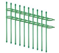 Générique Plant Support Stakes - 10 Piece Garden Rods, 45cm Flower Holders for Balcony, Adjustable Climbing Pole with Plant Sticks, Strap Set, Vine Guides for Patio, Indoor Lawn, Greenhouse and Yard