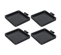 Générique Plant Tray - Wall Mount Plant Saucer Set 4PCS | Flower Pot Saucer Support Holders No-Drill Planter Rack | Modern Indoor Plants Display Stand For Bedroom Office Home Decor