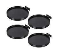 Générique Plant Tray - Wall Mount Plant Saucer Set 4PCS | Flower Pot Saucer Support Holders No-Drill Planter Rack | Modern Indoor Plants Display Stand For Bedroom Office Home Decor