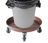 Générique Plant with Wheels, Heavy Duty Rolling Base Stand, Metal Planter Trolley for Indoor Outdoor Use, Smooth Caster Flower Pot Holder for Garden, Patio, Home, 26cm, 28cm, 30cm