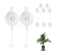 Générique Plant Yoyo - 10 Pièces De Cintre De Culture avec Corde Transparente, Support De Branches De, Rouleau À Tige Rétractable, Outil De Tente De Jardinage | Support De Vigne Grimpante P