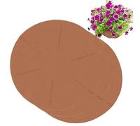 Générique Planter Liner, Fabric Flower Basket Liners, 12x12x5.1 inches Set of 3 Balcony Patio Accessories, Pre-Cut Round Planter Inserts for Outdoor Garden Pots, Hanging Baskets, Planting