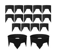 Générique Planting Grow Rings - 24 Pieces Round Deep Watering Edges for Plants | Separate Rock and Soil Grow Rings for Garden Balcony Greenhouse Tomato Pepper Flower