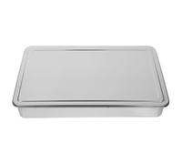 Générique Plaque à Gâteau Rectangulaire Conservation des Viandes en Acier Inoxydable avec Couvercle Hermétique Conçue Cuisson au Four