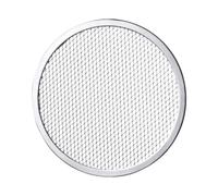 Générique Plaque à Pizza Ronde en, Réutilisable, Antiadhésive, en Alliage D'aluminium, Portable et Pratique, pour Une Cuisson Uniforme et Idéale pour, 8 Po
