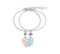 Générique Plaqué Choix Précieuses 4 Bracelets Bracelet Pour 2 Filles/Couple Be-st Cadeau Bracelets Amitié Bracelets Mamie Rose Bracelet Pour Bracelet Anneaux (as show, One Size)