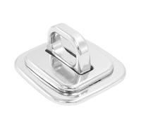Générique Plaque D’ancrage Antivol, Base Fixe en Alliage de Zinc | Compatible Plusieurs Modèles, Verrouillage de Sécurité Externe, Accessoire Argenté Plaque D’ancrage