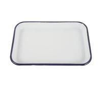 Générique Plaque De Cuisson Rectangulaire En Émail, Plaque De Four Antiadhésive En Céramique Blanche, Cuisson, Rôtissage, Service De Cuisine, Plaque En Émail