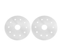 Générique Plaque de Guidage Thermique en Acier Inoxydable Argenté 2pcs Diffusion Uniforme Chaleur Compatible Divers Ustensiles Cuisine