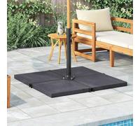 Générique Plaque de Poids de Parasol Noir Granite Carré 25 kg Supports pour parasols,313669