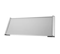 Générique Plaque de Porte en Alliage d'Aluminium 12X28 CM Plaque Nominative Murale Vierge pour Bureau Panneau Signalétique Double Face Personnalisable pour Entreprise et Décoration
