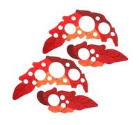 Générique Plaque de Protection Autocollante en Pvc Rouge Forme Feuille de Vigne Dureté Modérée Facile à Utiliser Lot de 2 Sets de Sets pour Guitare Acoustique pour Accessoires Guitare