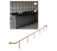 Générique Plaque de Protection et Repose-Pieds en Acier Inoxydable, Finition brossée, for comptoir, pub, Garage, Hall d'entrée.(Rose Gold,L:180cm)