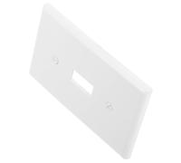 Générique Plaque de Recouvrement Murale Simple 118 Type Américain, Finition Blanche, Compatible Interrupteur Standard, Protection Anti-poussière, Éclairage Intégré, pour Maison et Bureau, 1