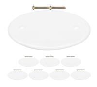 Générique Plaque De Recouvrement Ronde Pour Plafond En PP Blanc, Lot De 8 Avec 16 Vis, Pour Maison Et Bureau, Cache-Prise Électrique Et Obturateur De Boîte De Dérivation