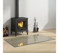 Générique Plaque de Verre pour cheminée rectangulaire 100x60 cm,Quincaillerie,Matériaux de Construction,Verre,12.26 KG,324124