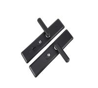 Générique Plaque De Verrouillage Multifonction Antivol For Portail D'entrée, Poignée Élargie En Acier Inoxydable(Black)