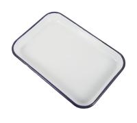 Générique Plaque Émaillée Rectangulaire 34x44x32cm en Émail Simple et Élégante pour Pâtisserie et Barbecue Compatibilité Lave-vaisselle