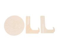 Générique Plaque Naissance en Bois Beige avec Support pour Bracelet de Naissance Rond Souvenir Personnalisé pour -né en Maternité ou Fête