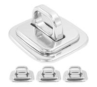 Générique Plaques Antivol Universelles 4 Pièces pour Ordinateurs Portables, Support Fixation Métal Trou, Ancrage Câble Sécurité, Bureau et Déplacement