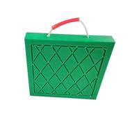 Générique Plaques de nivellement Robustes pour VR - Plaques stabilisatrices empilables avec Conception antidérapante, Plaque de cric de remorque résistante avec poignée, Verte, 50 x 50 x 4 cm