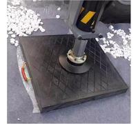 Générique Plaques de nivellement Robustes pour VR - Plaques stabilisatrices empilables avec Motif antidérapant, Plaque de cric de remorque résistante avec poignée (23,6 x 23,6 x 2,4 po, Noir)