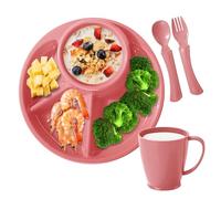 Générique Plaques Divisées - Parfait Pour Les Fêtes | Droit Lourd | Bagasse De Canne À Sucre Non Blanchie | Picniques Pour Dîners En Famille | Chaque Célébration Entre Deux | De Canne À Sucre Lou