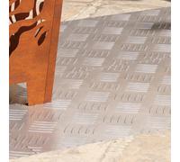 Générique Plaques en Aluminium Antidérapantes à Motif Diamant - 4 pcs 90x40 cm,Revêtements de marches,7.5KG-4104336