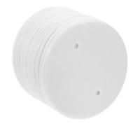 Générique Plaques Octogonales Rondes Blanches Lot de 30 pour Boîtes Électriques Inutilisées, Protection des Câbles, Installation Facile Cloisons Sèches