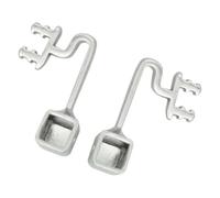 Générique Plaquette Nasale pour Lunettes en Nickel Argenté Confortable et Solide, Bras de Support Remplaçable pour Lunettes Coussinets de Nez Antidérapants, 1 Paire