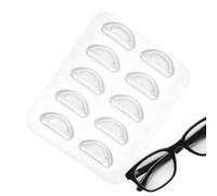 Générique Plaquettes de nez pour lunettes Rechange antidérapant forme D | Pastilles adhésives pour nez de lunettes Adultes, intérieur, extérieur, maison, bureau, voyage, lecture, conduite,