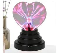 Générique Plasma Ball Heart Shaped Light | Touch & Sound Sensitive Ambiance Lighting, USB Cable Or Battery Powered, Plasma Light For Bedroom Room Nighttime Christmas Kids Boys Girls Teen