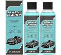 Générique Plastic Clarify for Cars, Plastic Clarify for Cars Spray, Vehicle Interior Plastic Cleaner and Conditioner, Cleaner for Car Interiors & Exteriors (2pcs)