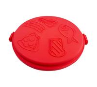 Générique Plat de Cuisson pour -ondes 950g - Grille à Chauffe Rapide Silicone | Plateau Pizza et Sandwich Multifonction pour Four -ondes Maison Dortoir Petit-Déjeuner Voyage Cuisine