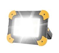 Générique Plat-projecteur rechargeable - Spotlight lampe de poche rechargeable, lampe paysage pliable, lumières de tente à LED pour sites de construction Atelier de garage Réparations à la maison